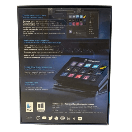 Elgato Stream Deck Mk I In Box – Customizable Control Panel for Streamers & Creators
