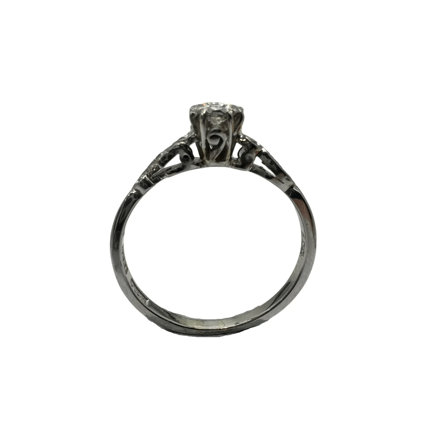 Ladies 18ct White Gold 3 Stone Brilliant Cut Diamond Ring 0.28ct TDW M 1/2 6 3/4 with Valuation – WL 1314535