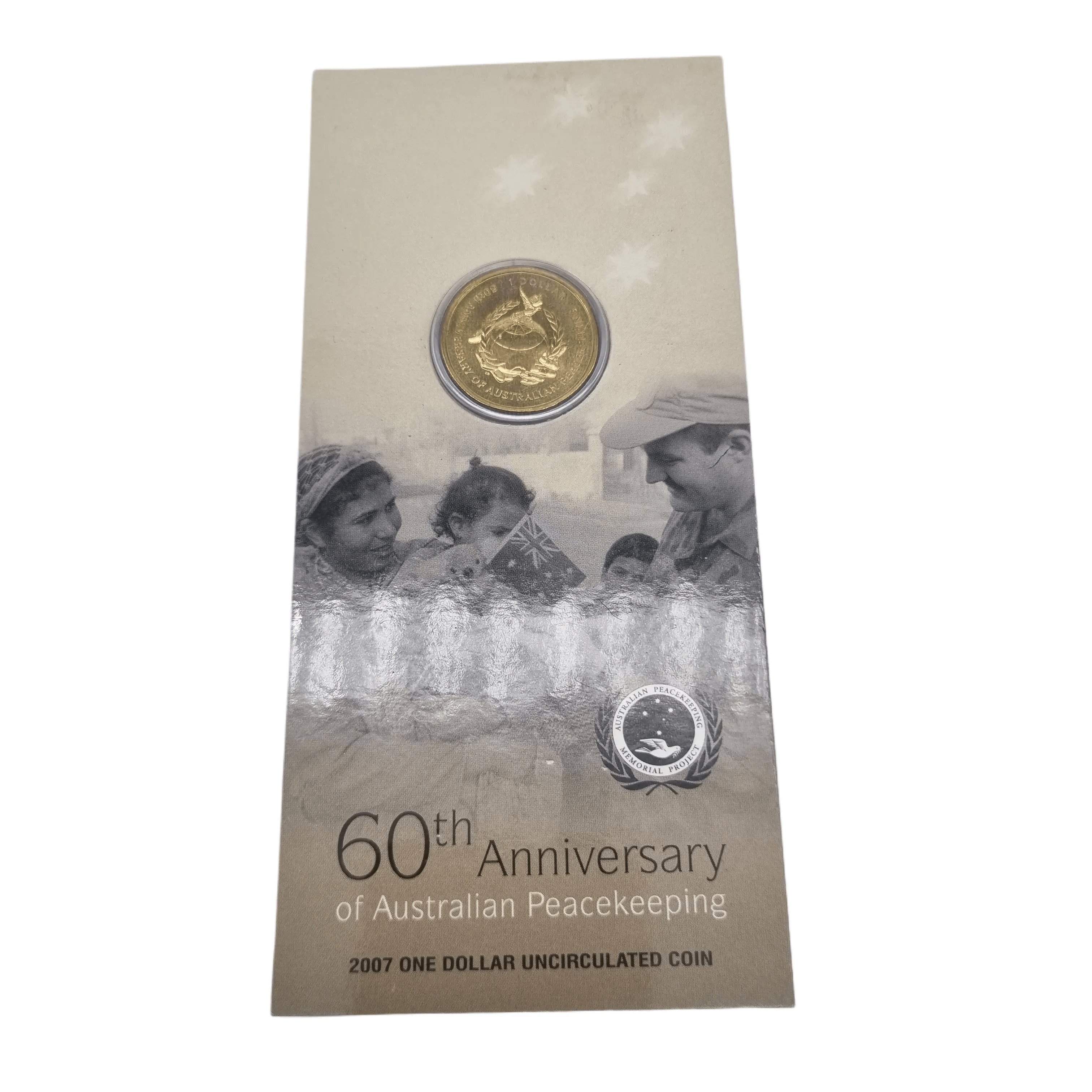 Royal Australian Mint – 2007 60th Anniversary of Australian Peacekeeping $1 Uncirculated Coin