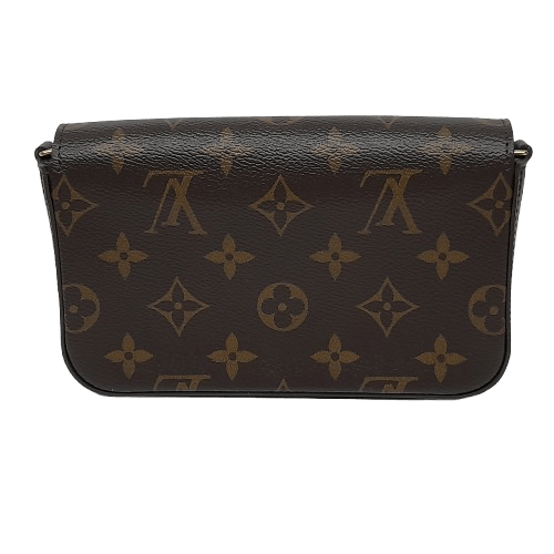 Louis Vuitton M80091 Monogram Canvas Felicie Shoulder Bag  Brown with Box and Certificate of Authenticity (LN)