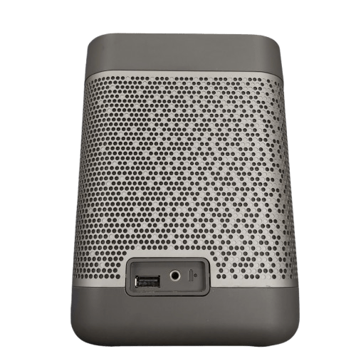 Bang + Olufsen Speaker Beolit 12, Silver, Good Condition, With AC Power Cable + 3.5mm AUX Cable