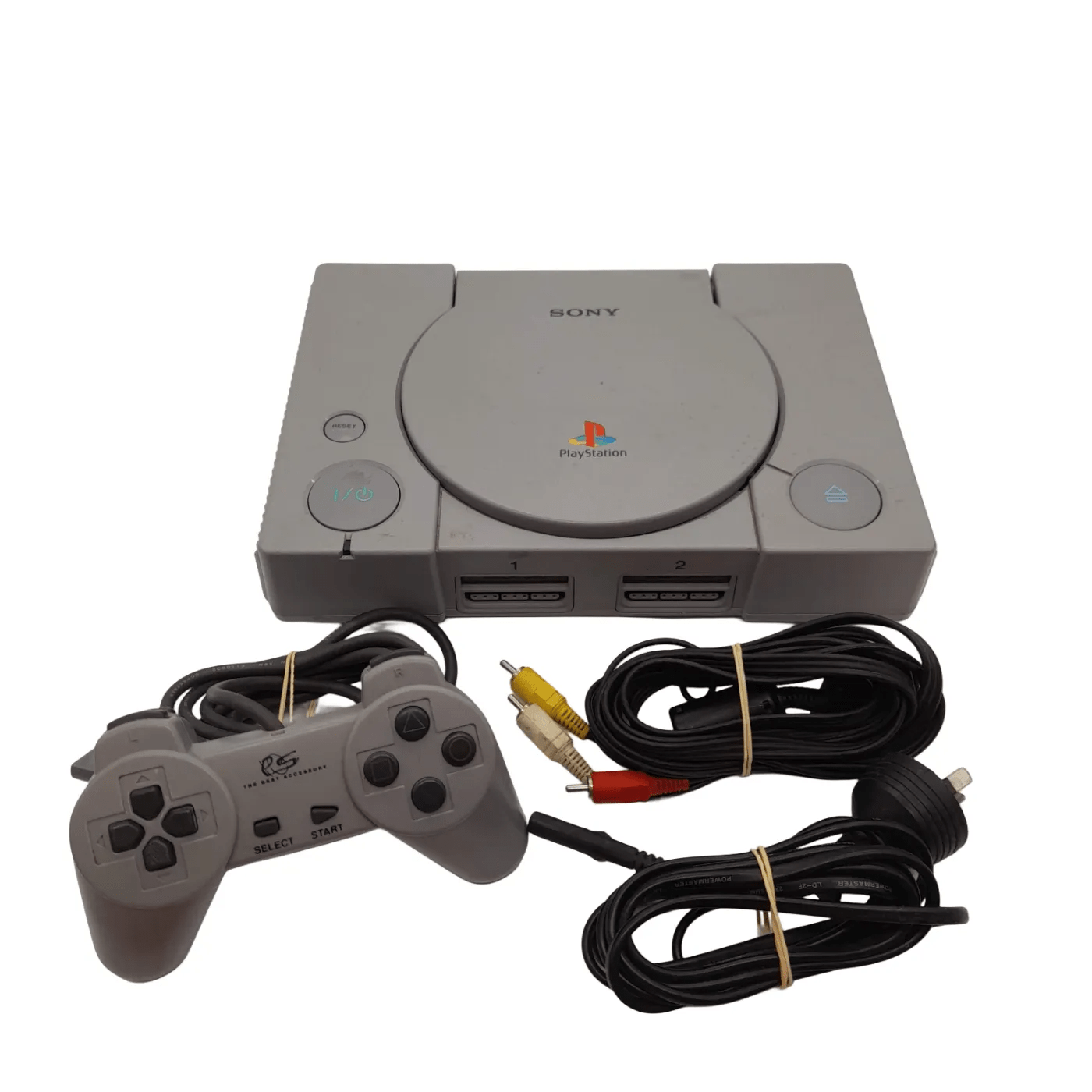 Sony Playstation 1 SCPH-7002 Console +Controller (Not Original) + Power + AV Cables (WL 1345987)