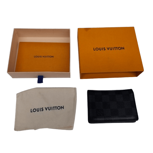 Louis Vuitton N63143 Damier Graphite Canvas Pocket Organiser with Box and Certificate of Authenticity (LN)
