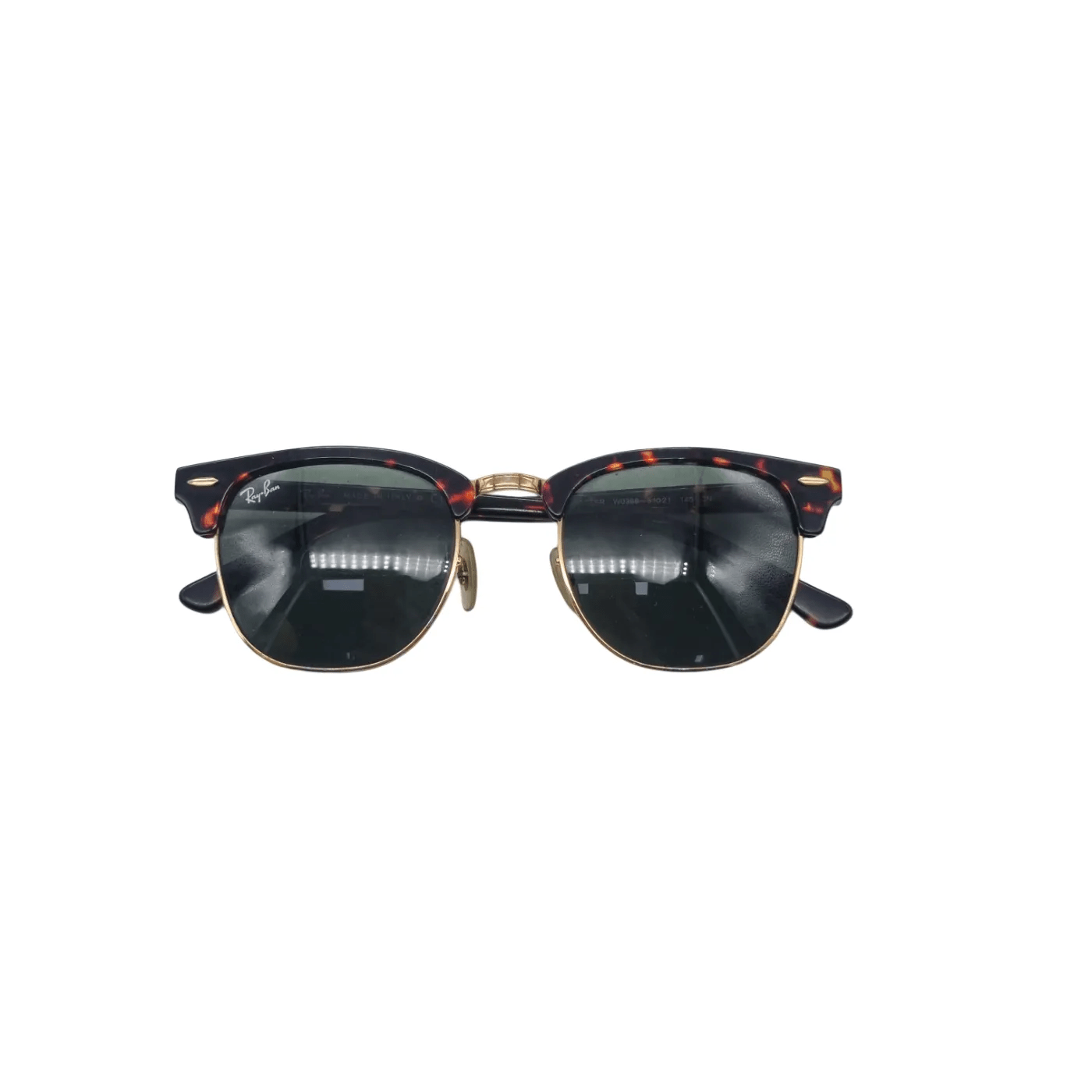 Ray-Ban RB 3016 Clubmaster Sunglasses Includes Original Black Case – Slight Scratch on Lens (WR 1343492)