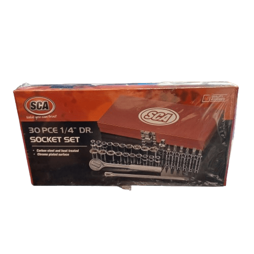 SCA Socket Set 1/4″ Drive Metric/SAE 30 Piece – Like New (LE)