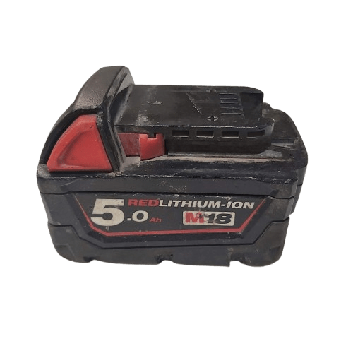 Milwaukee Battery M18B5 18v 5.0Ah *’LJ’ In White Paint On Front *