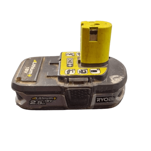 Ryobi Battery RB18L25 2.5Ah One Clip Broken But Still Clips In Fine (GE)