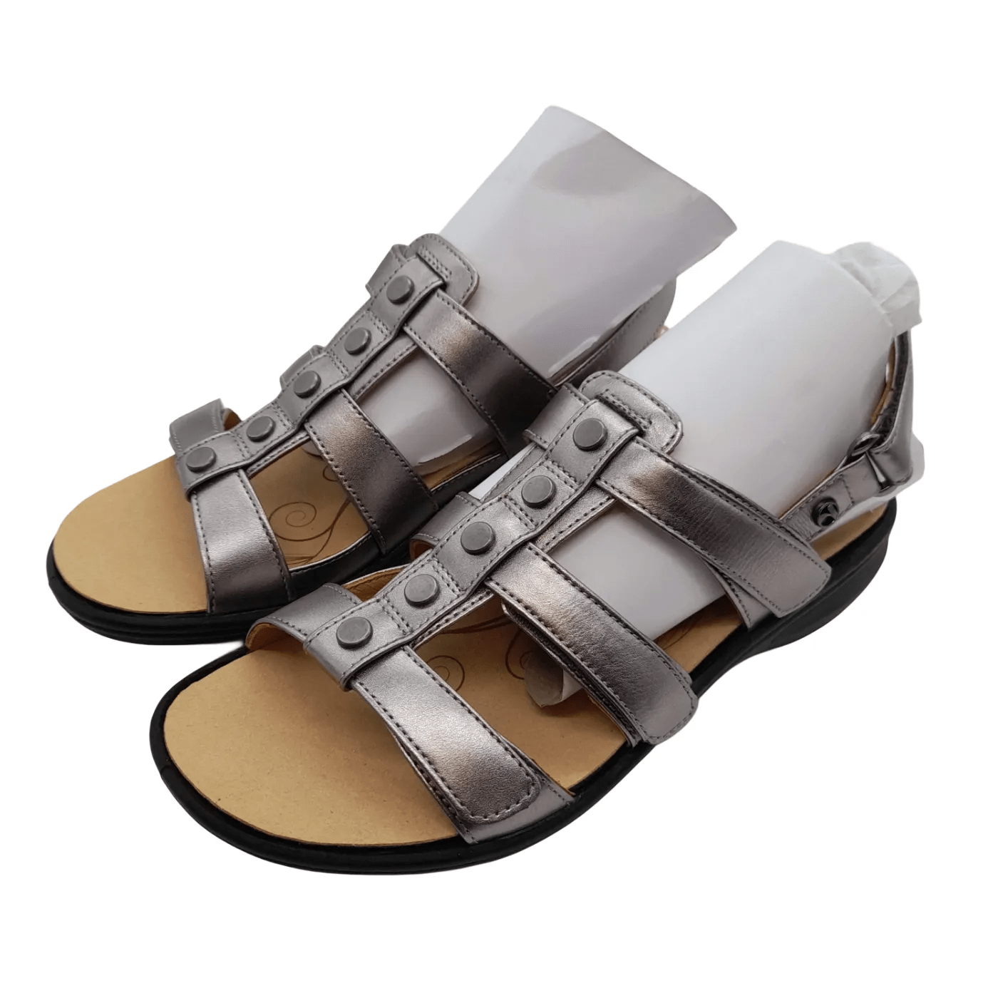 Revere Toledo Gunmetal Women’s Sandals Size: US 7 +Box (WR 1351471)