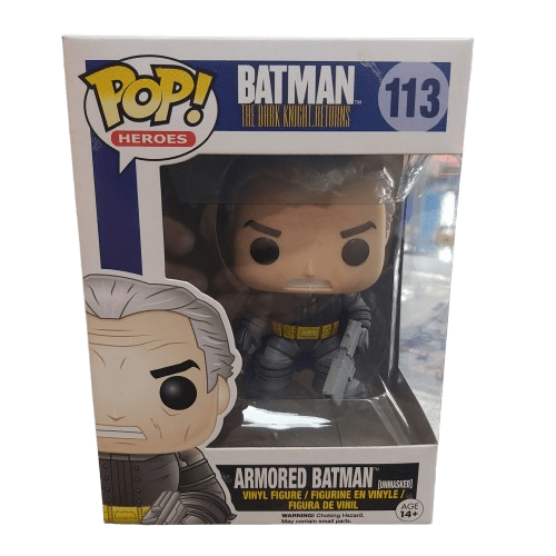 Funko POP! Vinyl Batman The Dark Knight Returns #113 Armored Batman (Unmasked), Good Condition (CP 1344788)