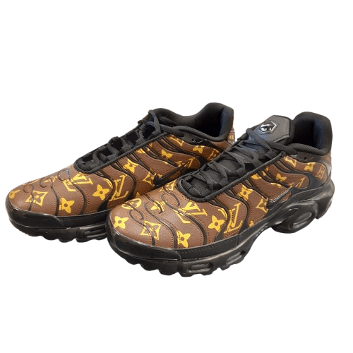 Nike TN-Style Sneakers with Louis Vuitton-Inspired Print – Men’s US 11 (GE 1348074)