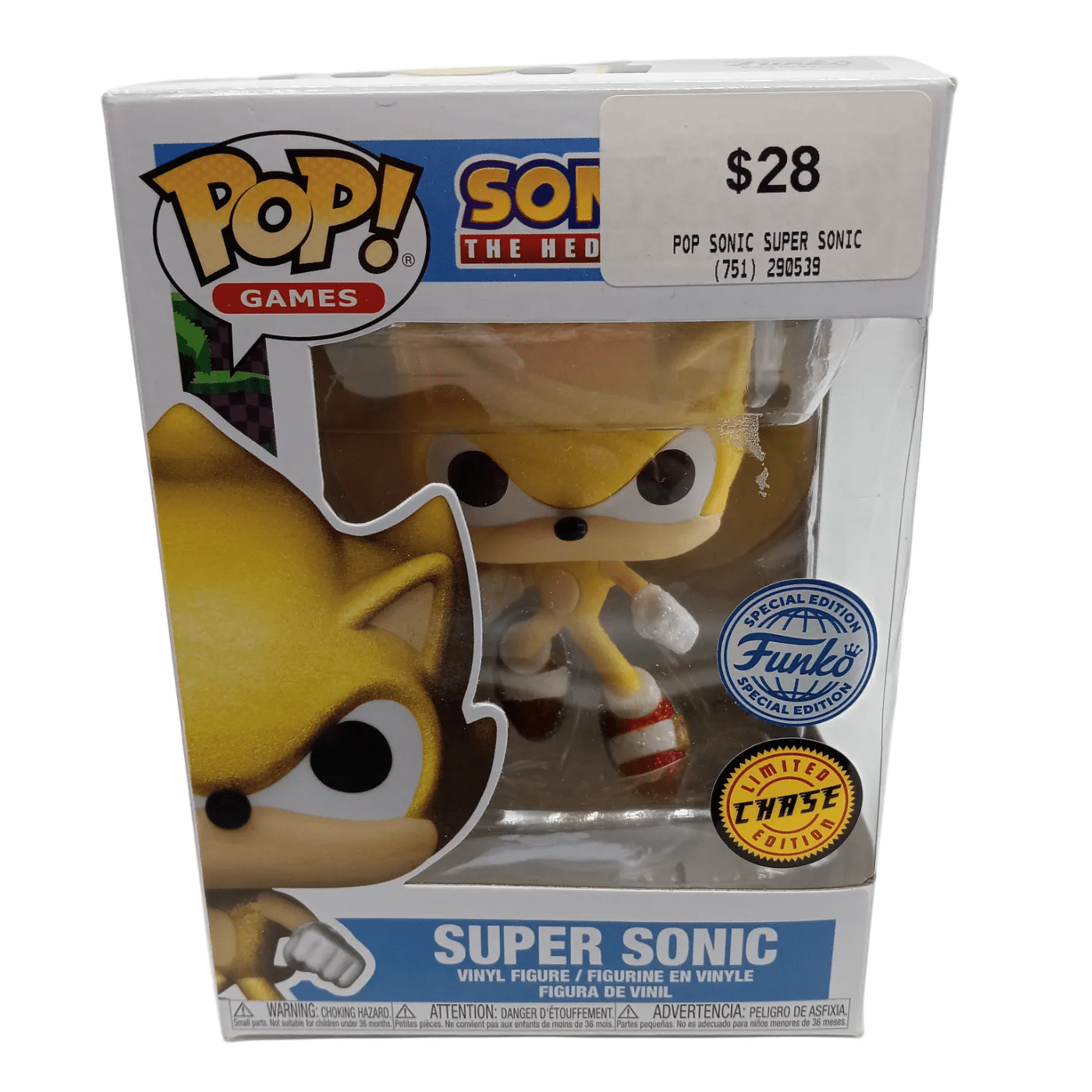 Funko Pop! Sonic the Hedgehog Super Sonic #923 (WR 1355942)