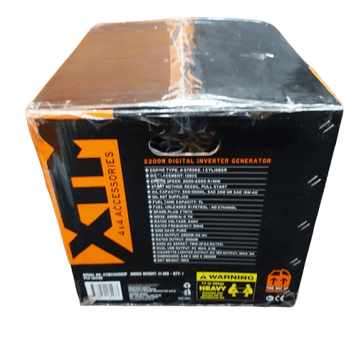 **HEAVY ITEM PICK UP ONLY**  XTM Inverter Generator 2200W 135cc, Black, Like New In Box **HEAVY ITEM PICK UP ONLY** (CP 1354985)