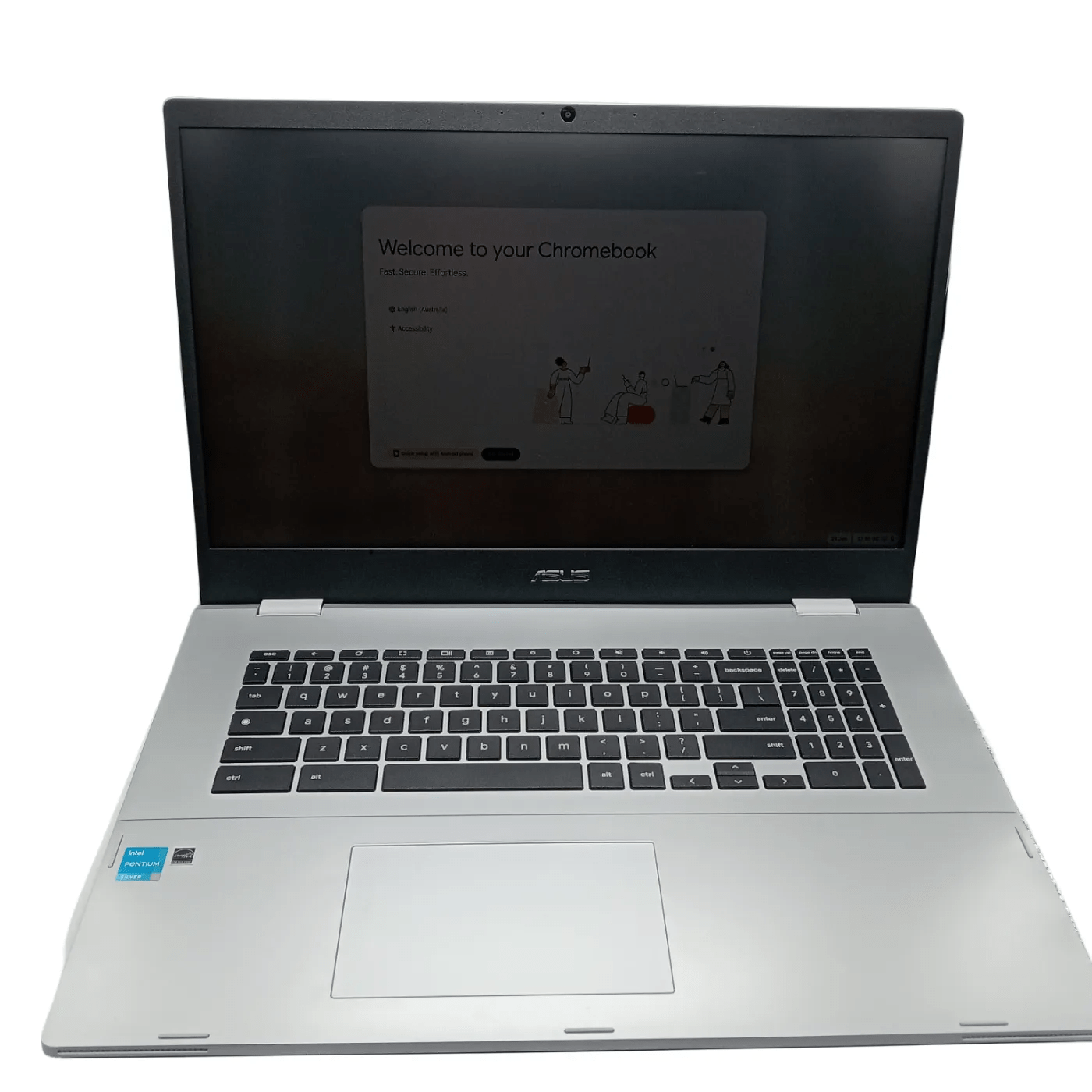 ASUS CHROMEBOOK CZX1700CK + CHARGER SILVER 8GB RAM    (WR 1342309)