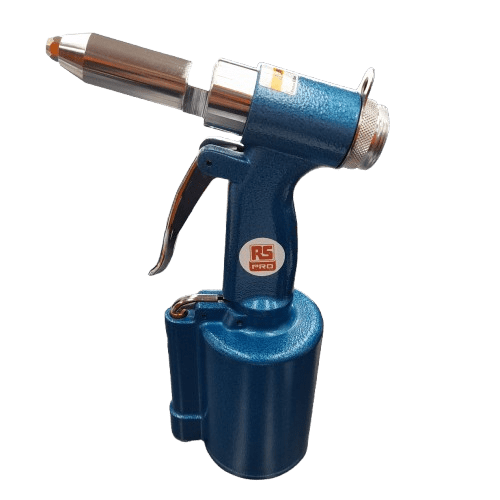 RS Pro Air Rivet Gun 739-8427 Blue With Accessories