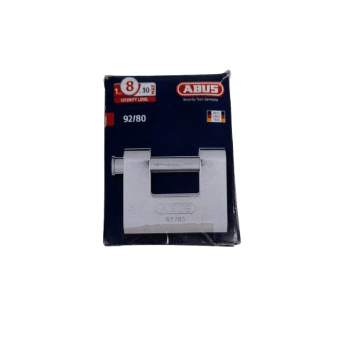ABUS 92/80 Monoblock Chrome Plate Heavy Duty Padlock Like New
