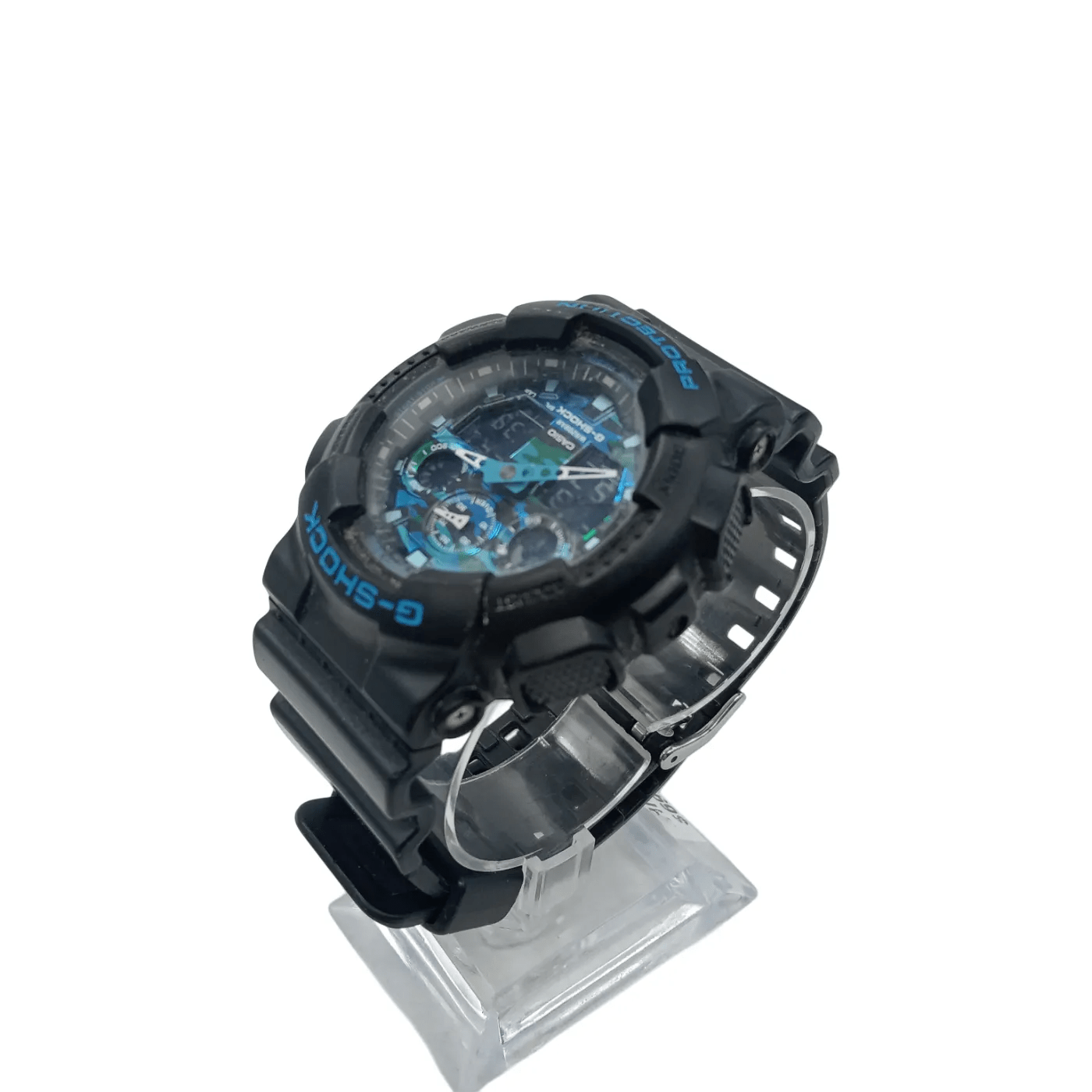 Casio G-Shock GA-100CB-1A Analog Digital Men’s Watch (Black & Camouflage Blue)