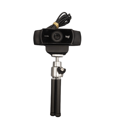 Logitech HD 1080P Black Pro Webcam C920 On Mini Tripod