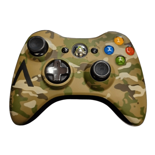 Microsoft XBOX 360 Special Edition Camo Wireless Controller, Very Good Condition, With Battery Cover
