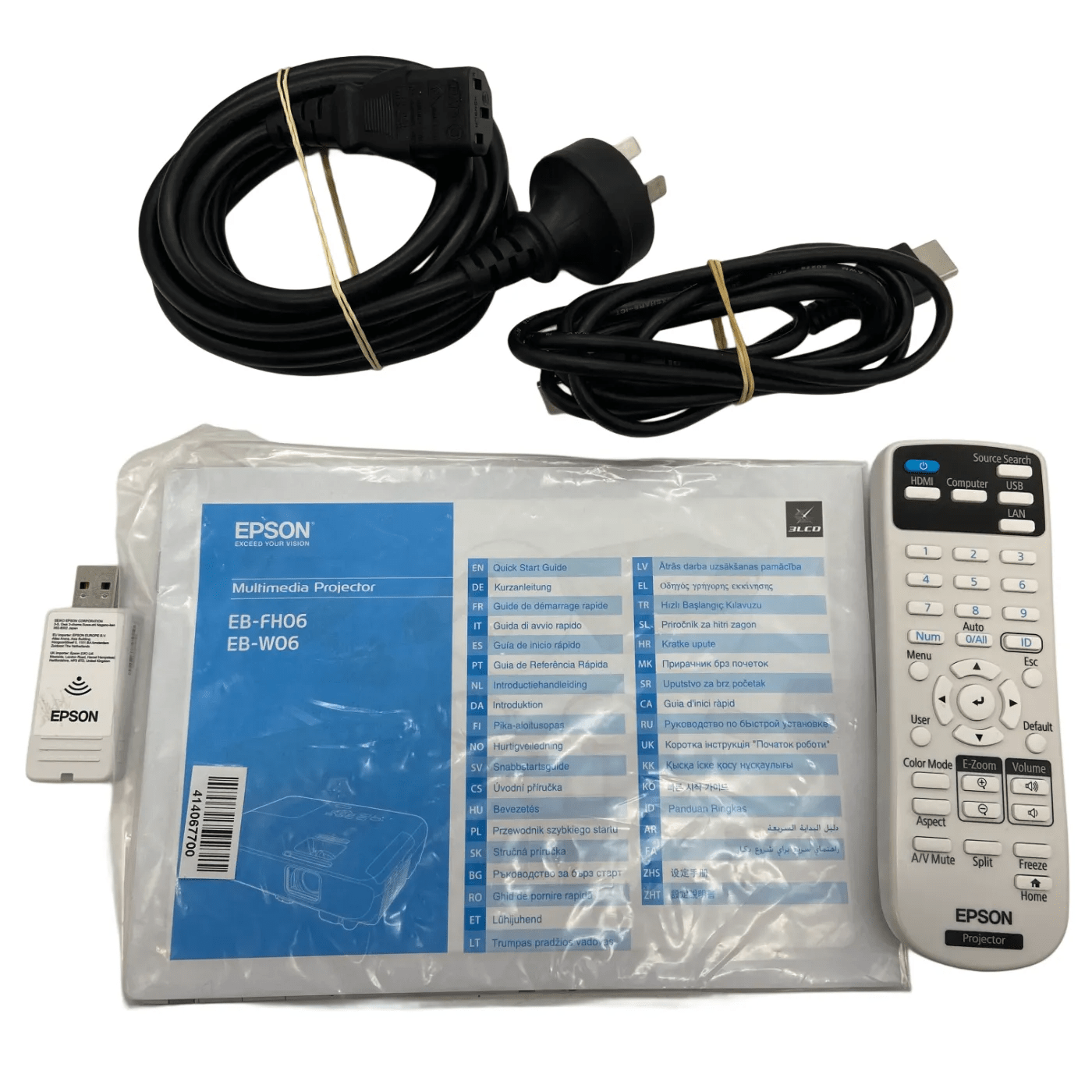 EPSON Multimedia Projector H973B With Remote And Accessories