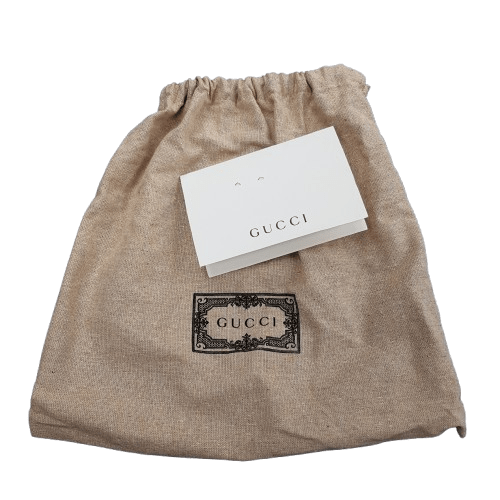 Genuine Gucci Leather 80cm Belt With Canvas Bag And Authentication