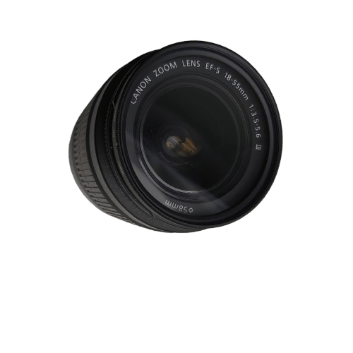 Canon DSLR EOS 1500D, 24.1MP, Black, With EFS 18-55mm 1:3.5-5.6 III Lens, Pro Master 58MM UV Lens Filter, Battery + Strap – No Charger (NA 1350568)