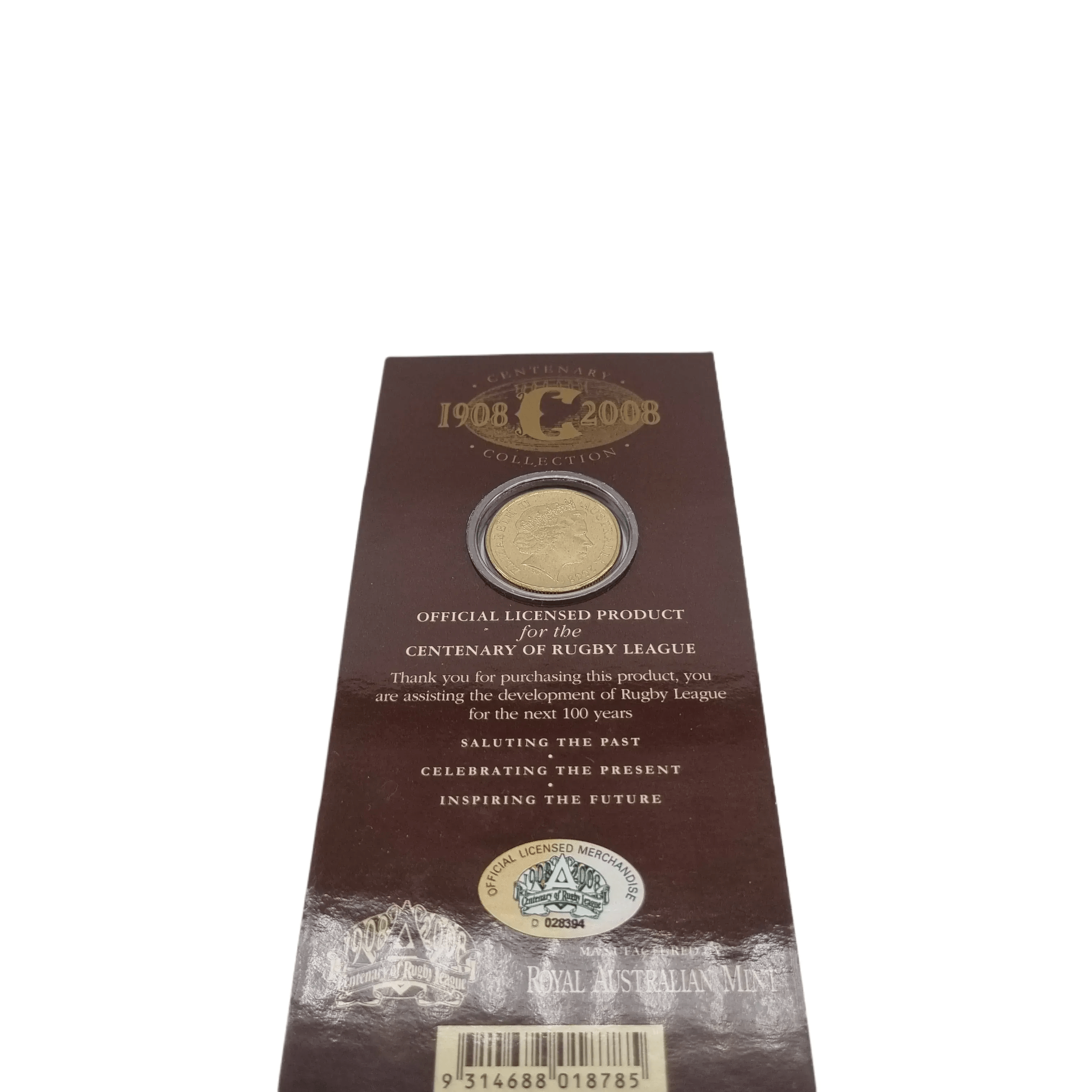 Royal Australian Mint – 2008 Centenary of Rugby League $1 Uncirculated Coin