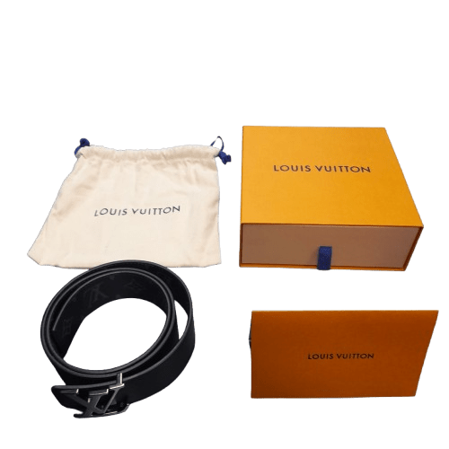 LOUIS VUITTON Monogram LV Initiales 32mm Reversible Belt 80cm