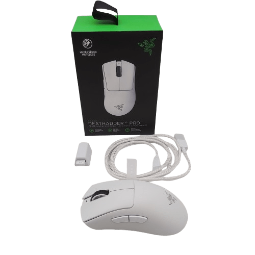 RAZER MOUSE DEATHADDER V3 PRO WHITE IN BOX