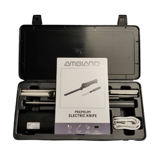 Ambiano Electric Knife 601431 With Hard Black Case