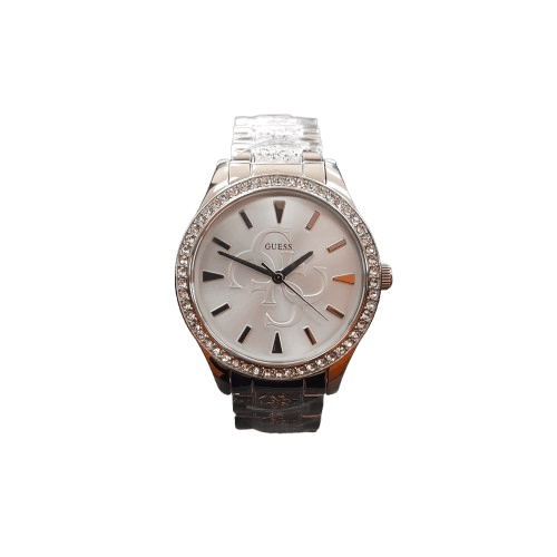 Ladies Silver Guess Watch In Box