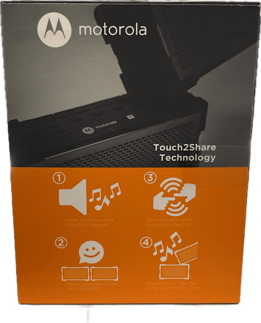 Motorola Bluetooth Touch2Share WAVE352 Speaker In Box
