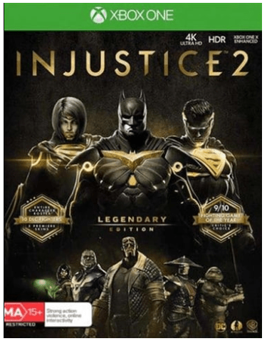 Injustice 2 Legendary Edition Xbox One Game Good Condition With Manual * GAME IS ON ORIGINAL INJUSTICE 2 CASING *