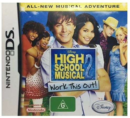 Nintendo DS High School Musica 2 Work This Out! Good Condition With Case + Manual