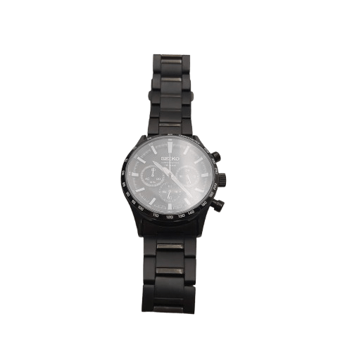 Seiko Chronograph 10 Bar Black Mens Watch 265165(NA)