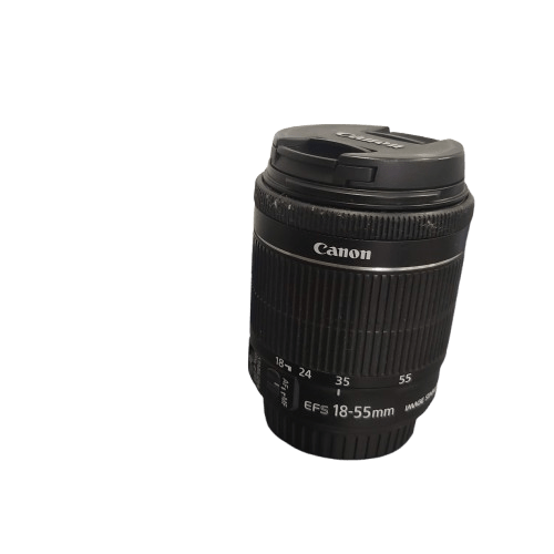 Canon Lens 18-55mm With Black Caps