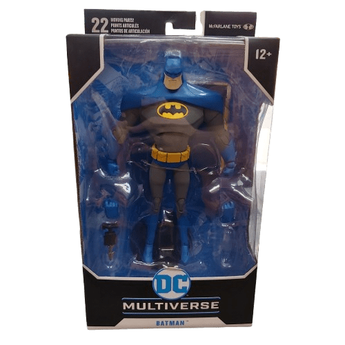 McFarlane Toys DC Multiverse, Batman The Animated Series 7in Figurine, Batman, Blue/Gray Variant, Like New In Box (CP 1344791)