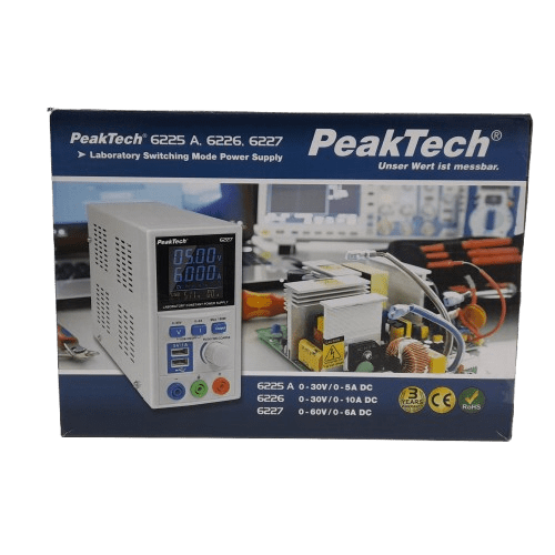 PeakTech 6227 Series Digital Bench Power Supply Like New