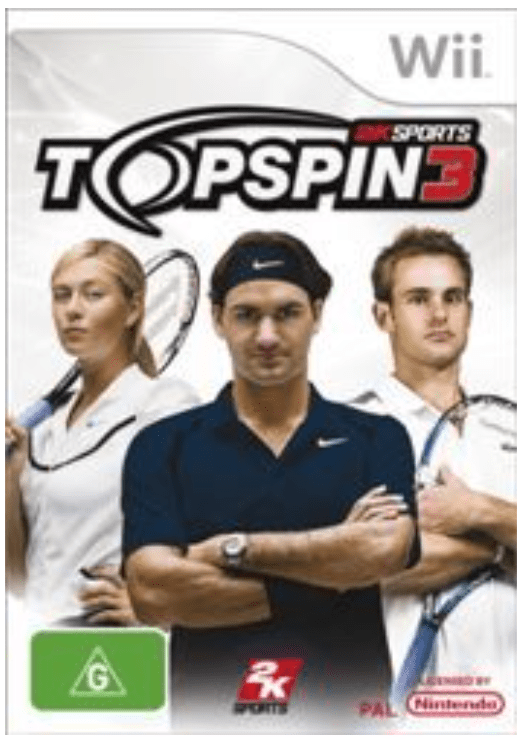 Top SPin 3 Wii Game Good Condition With Manual
