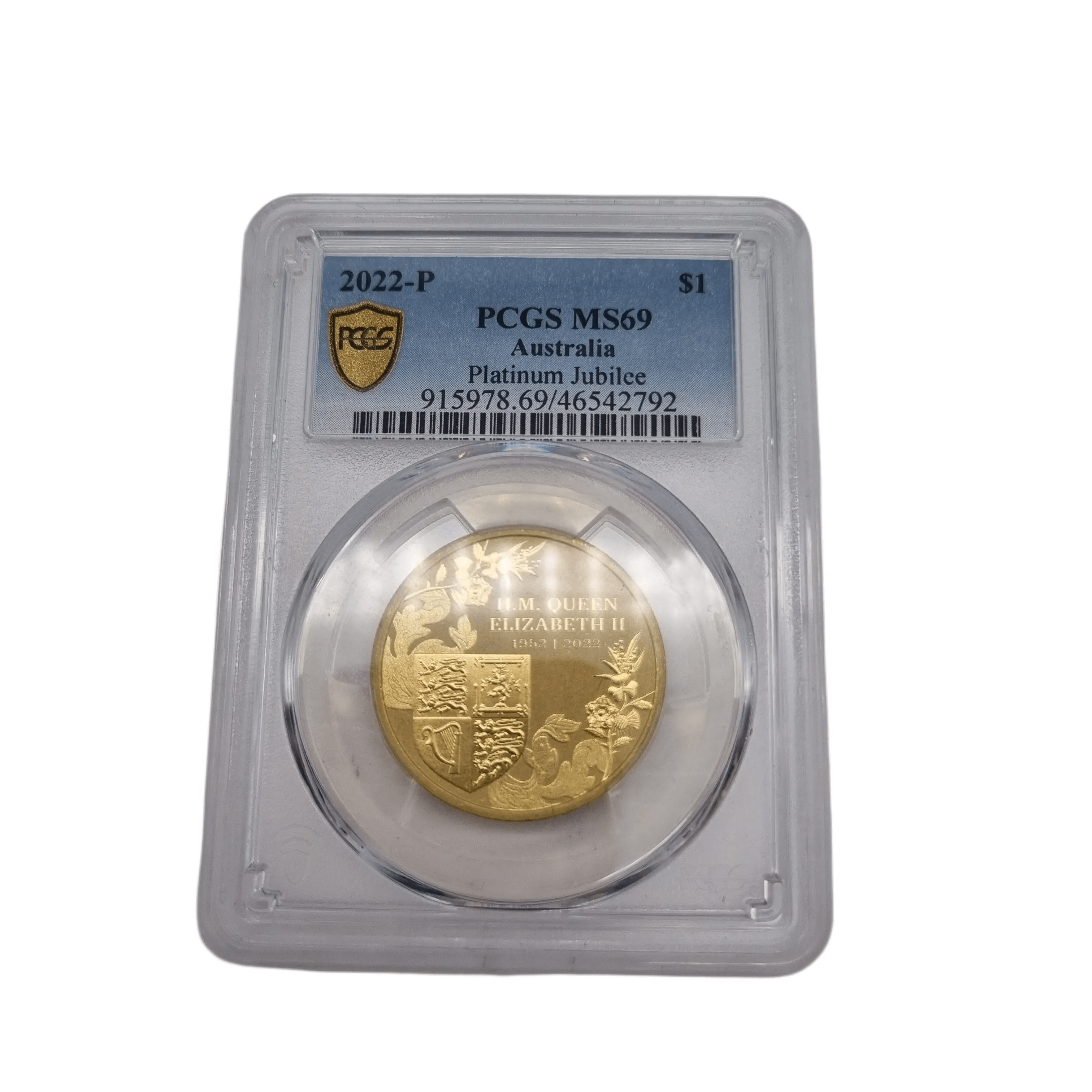 2022 $1 Elizabeth II Platinum Jubilee. PCGS MS69