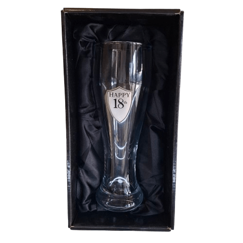 Beer Glass- Engraved “Happy 18th”(JN)
