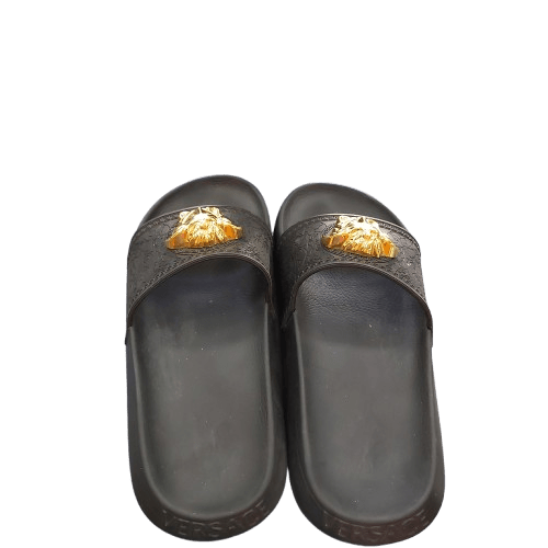 Womens Versace Slides With Authenticity Card, Box, Dust Bag And Bag – Size 5.5 US