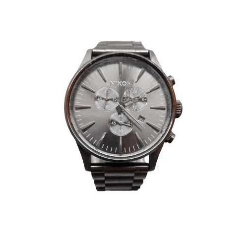 Nixon Sentry Chrono Anolog Watch Stainless Steel No Box (MR 1344927)