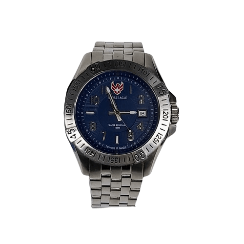 Swiss Eagle SE9021 Altitude Men’s Stainless Steel Watch with Box (MR)