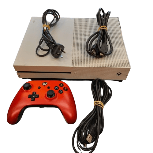 Microsoft Xbox One s Console 1681 With Cords And Controller