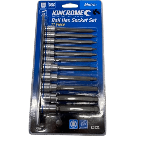 Kincrome K5523 11pc Ball Hex Socket Set (NG1347055)