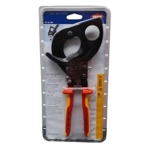 Knipex Knipex VDE/1000V Insulated Ratchet Cable Cutters