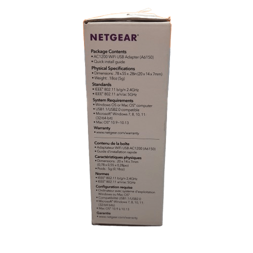 Netgear Wifi Adapter A6150 (JN)