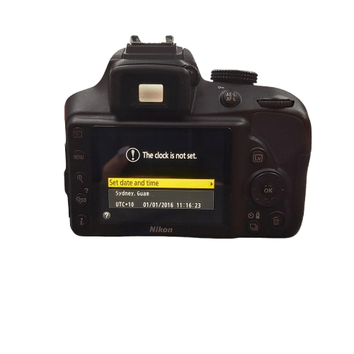 Nikon Digital Camera D3400 With Battery Charger, Strap And Carry Bag (CP)