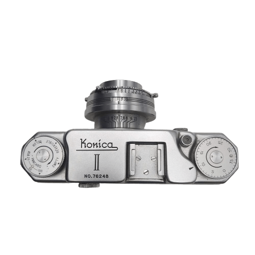 Konica KonicaRapid-S 35mm Film Camera Silver – Includes: Leather Carry Case