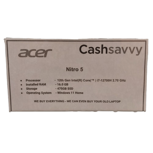 Acer Nitro 5 Gaming Laptop With Charger And Mouse